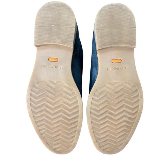 Hush Puppies Bounce Comfort Suede Chukka Desert Boots Men’s 9M Navy Blue Lace-Up - Picture 6 of 16